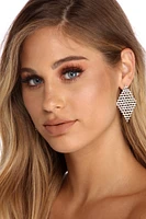 Sparkling With Beauty Rhinestone Earrings