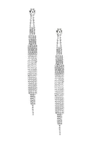 Famed Rhinestone Fringe Earrings