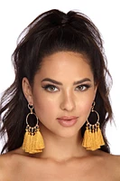 Everything's All Bright Tassel Earrings