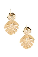 Double Palm Leaf Earrings