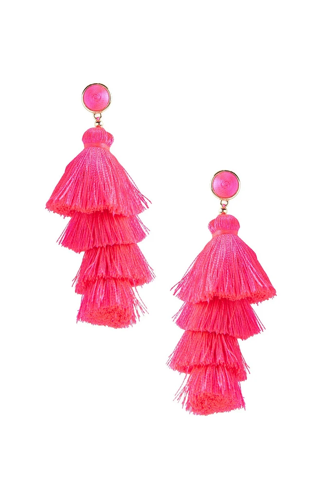 Totally Tiered Tassel Earrings