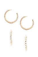 Pretty In Pearls Hoop Earrings