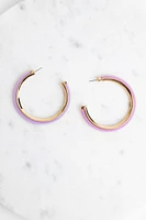 Split Personality Hoop Earrings