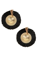 Full Fan Tassel Earrings