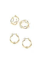 Oval Link Mini Hoop Earrings