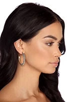 Reign In Rhine Hoop Earrings