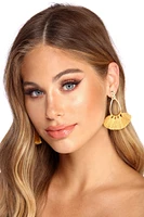 Infinity Teardrop Tassel Earrings