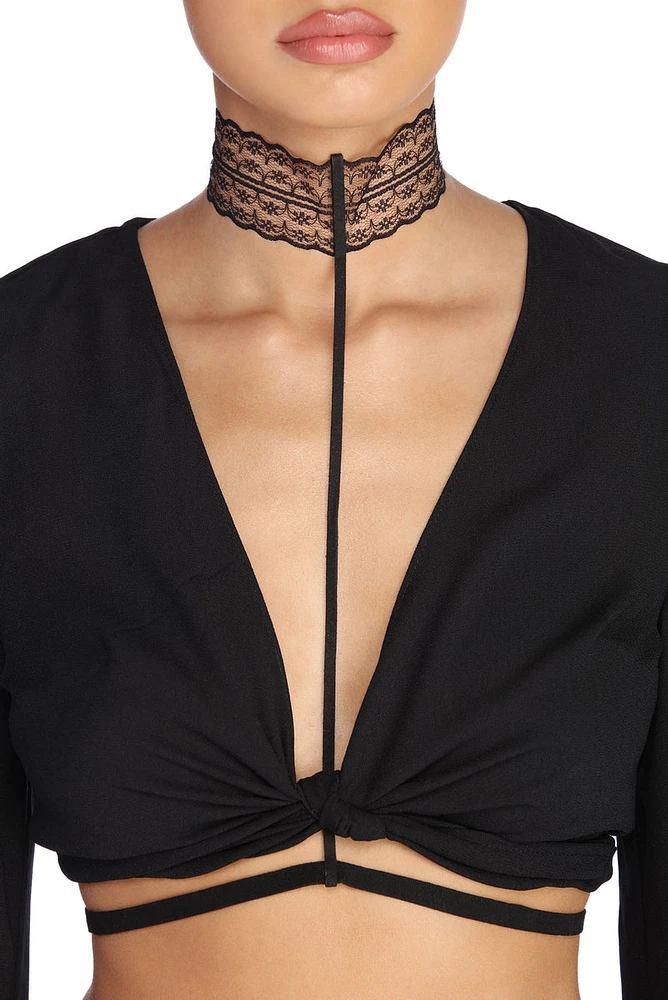 Lace Choker Body Harness