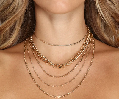 Chain Gang Necklace Set