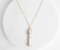 Set In Stone Marble Pendant