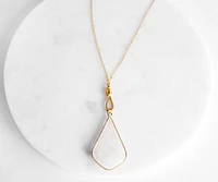 Over The Moonstone Pendant Necklace