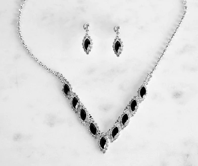 Luxe Teardrop Collar Necklace Set