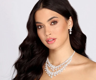 True Royalty Cubic Zirconia Necklace Set