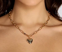 I Heart You Chain Locket Necklace