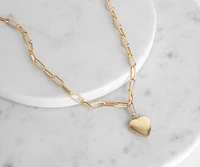 I Heart You Chain Locket Necklace