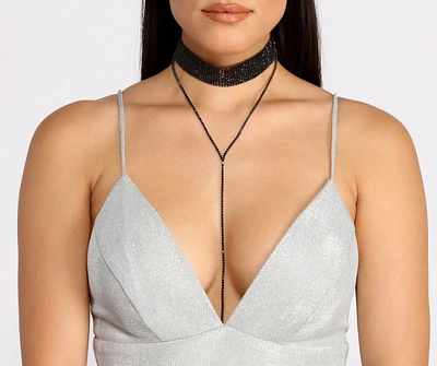 Stylish Statement Choker And Lariat