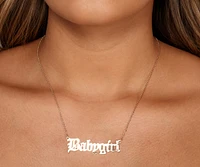 Babygirl Script Necklace