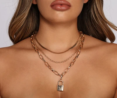 Trendy-Chic Layered Chain Link Necklace