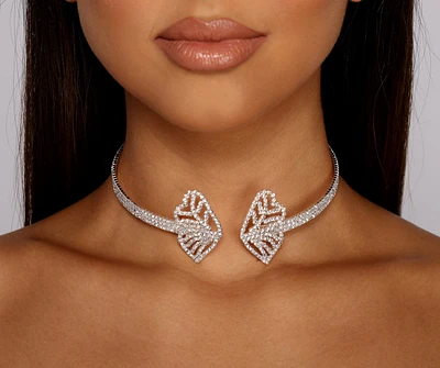 Butterfly Beauty Rhinestone Choker Necklace