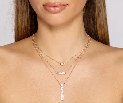 Simply Stylish Three-Pack Necklace Set
