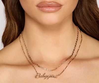 Babygirl Two Layer Necklace