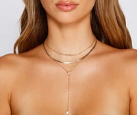 Feelin Edgy Layered Snake Chain Necklace