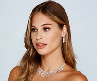 Go With The Glitz Collar And Earrings Set