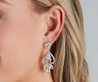 Glam Allure Rhinestone Collar Earrings Set