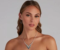 Chic Elegance Necklace And Earrings Set