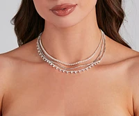 Dreamy Rhinestone Layered Necklace