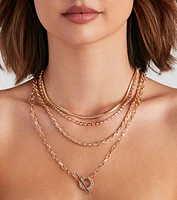 Serious Glam Rhine Layered Necklace