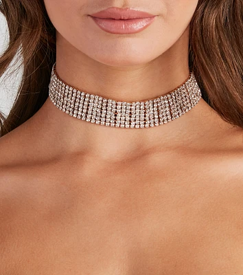 Brilliant Sparkle Rhinestone Choker