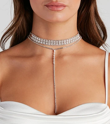 Love For Glam Choker And Necklace