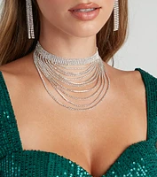 Totally Fab Rhinestone Choker Necklace