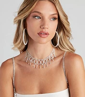 Dripping In Glamour Rhinestone Choker