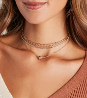 Dainty And Glam Choker Necklace Set