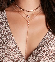 Cool-Girl Layered Charm Necklace Set