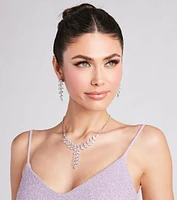 Dainty And Divine Necklace And Earrings Set