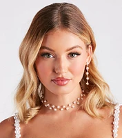 Perfect And Posh Pearl Choker Necklace