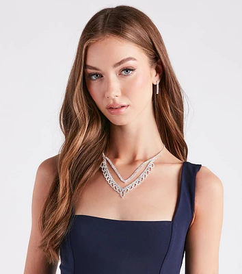 All That Sparkle Necklace And Earrings Set