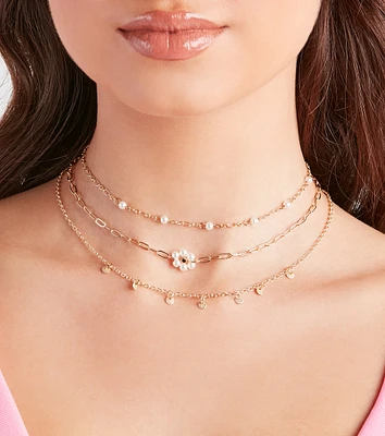 Feelin' Trendy Charm Choker Necklace Set