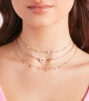 Feelin' Trendy Charm Choker Necklace Set