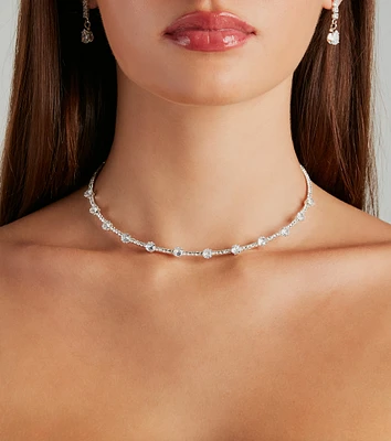Meant To Shine Cubic Zirconia Choker Necklace