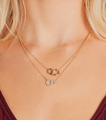 Perfect Dainty Layered Circle Charm Necklace
