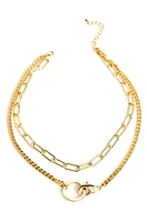 2 Chain Clasp Necklace