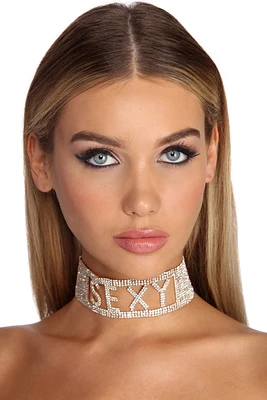 Sexy Rhinestone Statement Choker