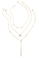 Moon Rhine Lariat Necklace Set