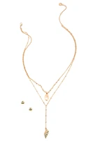 Sea Shell Lariat Set
