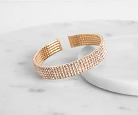 Rows of Radiance Cuff Bracelet