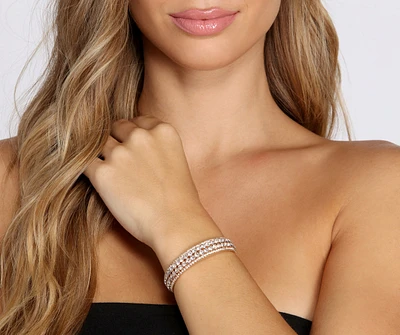 Time To Shine Rhinestone Cuff